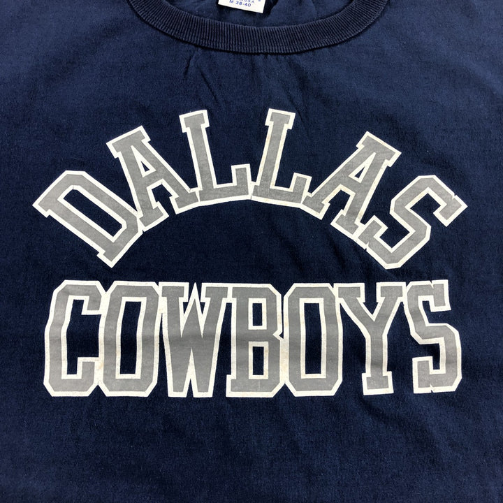 90'S Starter NFL Dallas Cowboys Logo Print T-Shirt Made in USA Men's M Vintage cotton navy blue type Vintage Second Hand