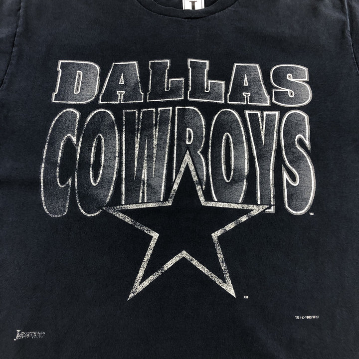 Vintage 80'S JOSTENS SPORTSWEAR Dallas Cowboys Logo Print T-Shirt Made in USA Men's XL cotton navy blue type Vintage Second Hand