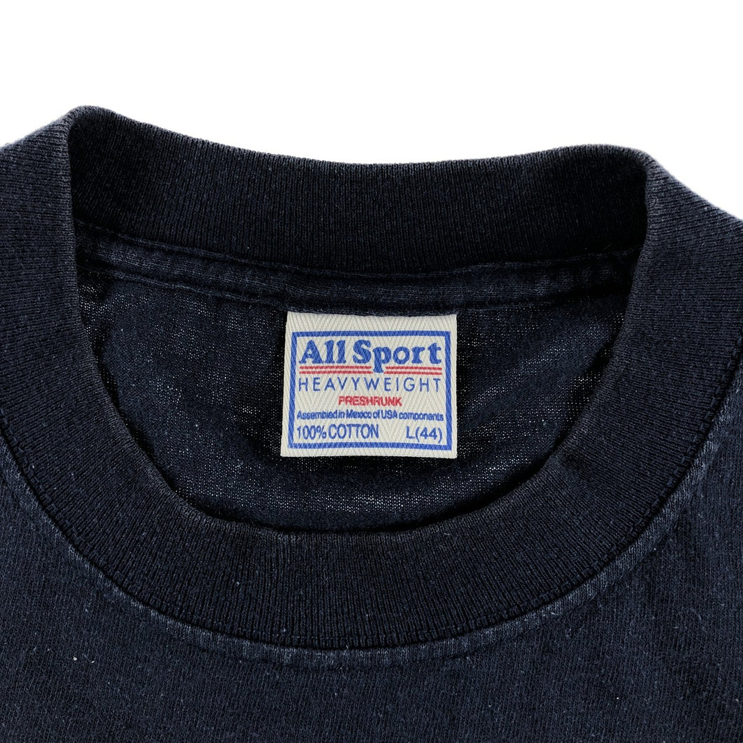 00'S ALLSPORT MLB NEW YORK YANKEES New York Yankees sports print T-shirt men's size L cotton navy blue type Vintage Second Hand