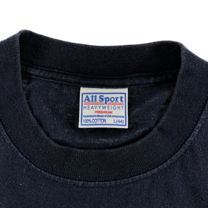 00'S ALLSPORT MLB NEW YORK YANKEES New York Yankees sports print T-shirt men's size L cotton navy blue type Vintage Second Hand