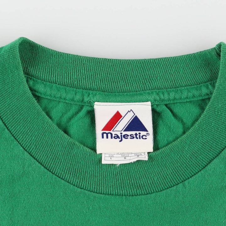 90s-00'S Majestic MLB New York Yankees Sports Print T-Shirt, Men's Size L cotton green type Vintage Second Hand