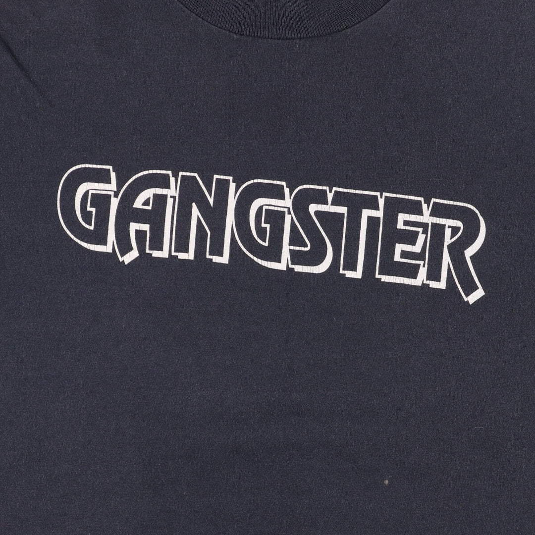90'S Screen Stars BEST Print T-shirt Made in USA Men's L size Vintage cotton black type Vintage Second Hand