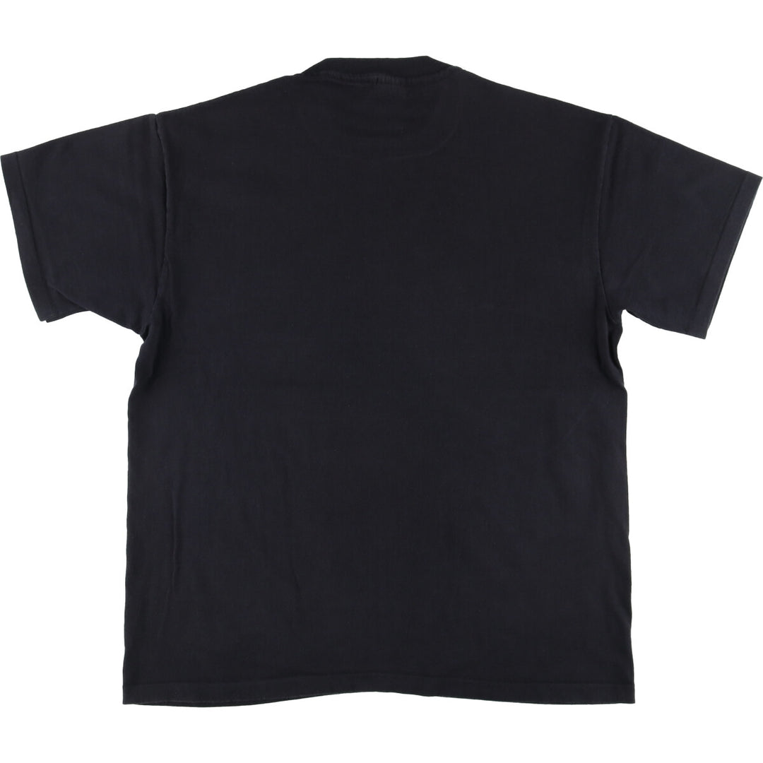 90'S Anvil Message Print T-Shirt Made in USA Men's XL Vintage cotton black type Vintage Second Hand