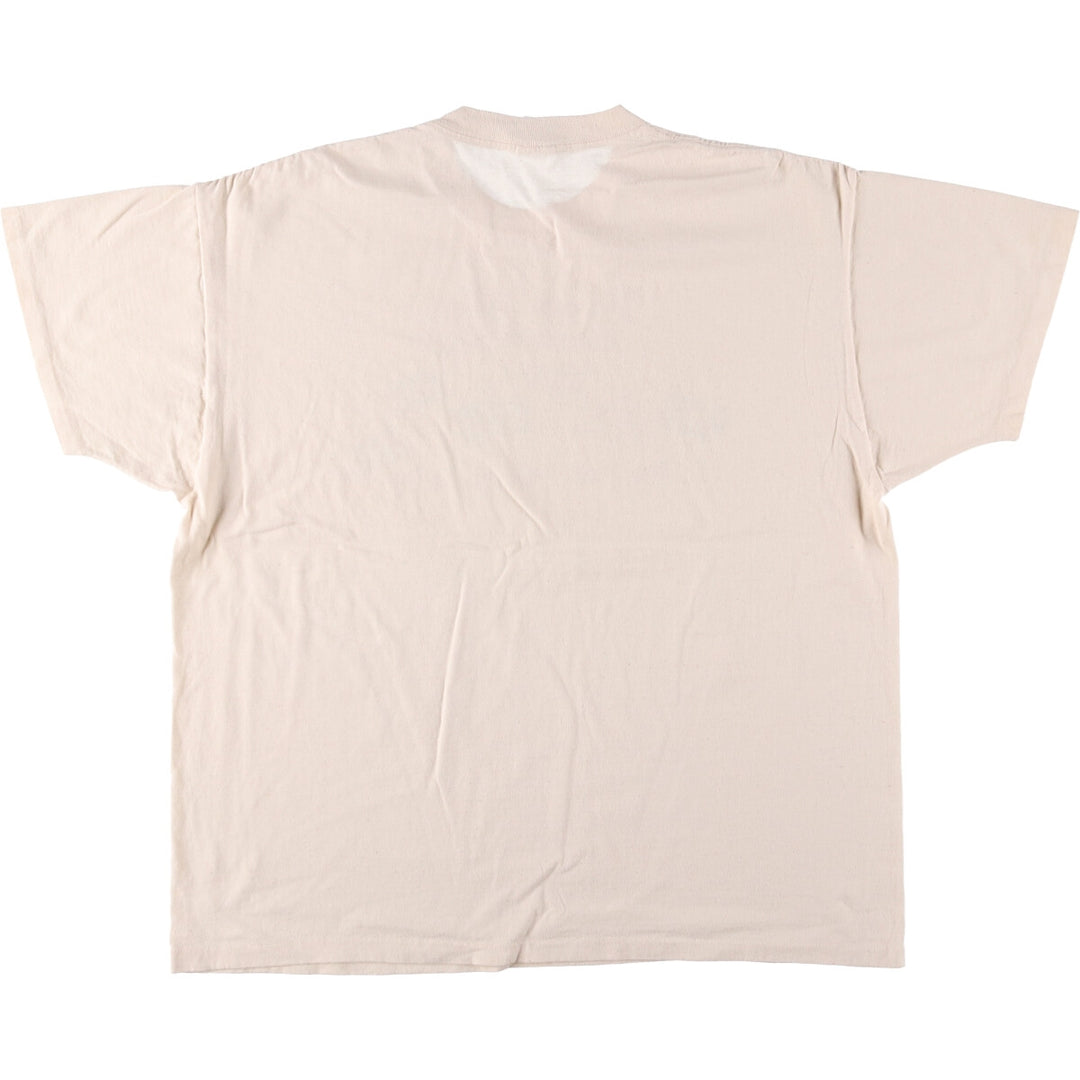Vintage 90'S Delta DELTA Printed T-shirt, Made in USA, Men's XL cotton Beige type Vintage Second Hand