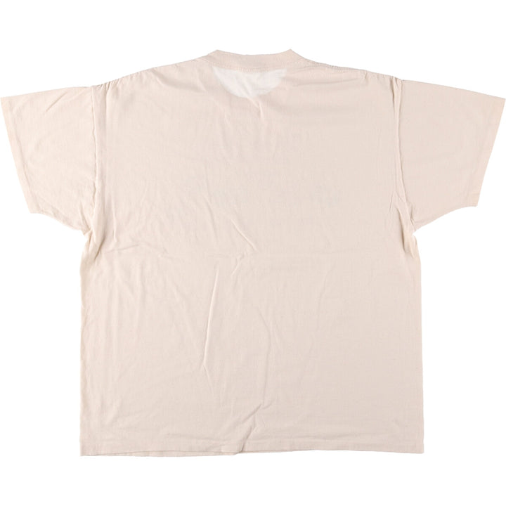 Vintage 90'S Delta DELTA Printed T-shirt, Made in USA, Men's XL cotton Beige type Vintage Second Hand
