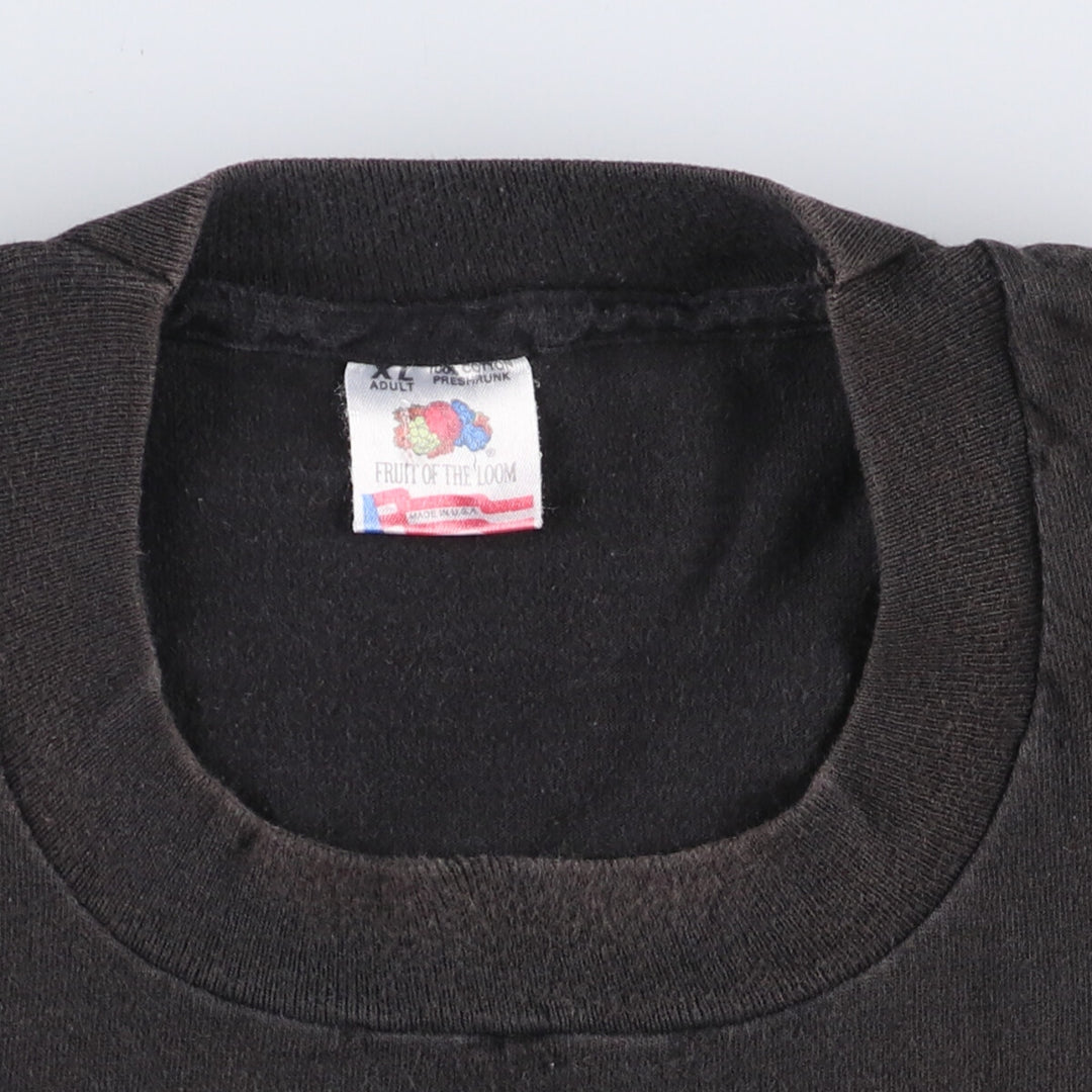 90'S Fruit of the Loom Purdue University College T-Shirt Made in USA Men's XL Vintage cotton black type Vintage Second Hand