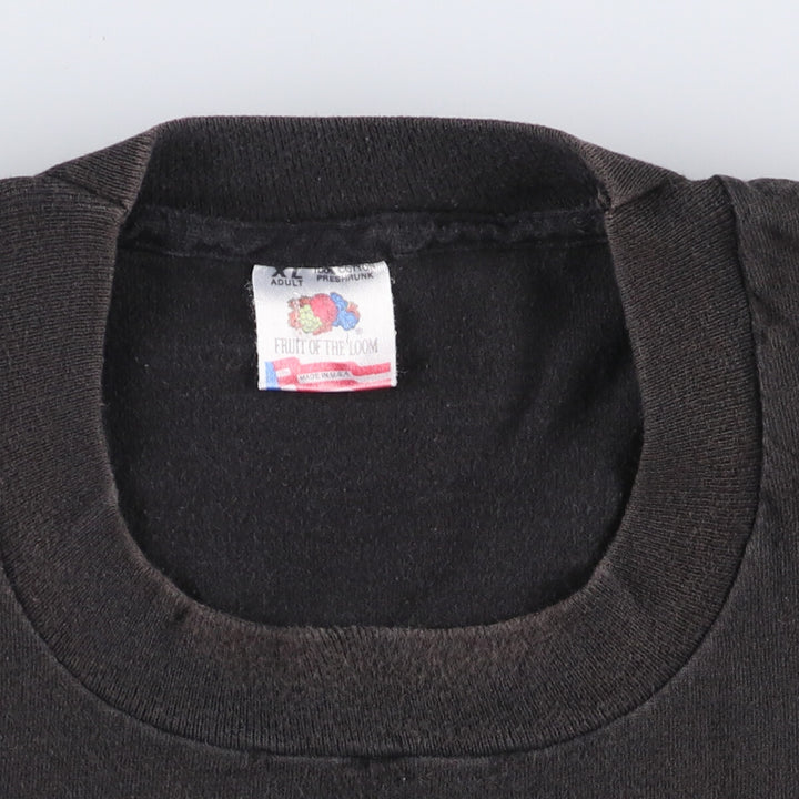 90'S Fruit of the Loom Purdue University College T-Shirt Made in USA Men's XL Vintage cotton black type Vintage Second Hand