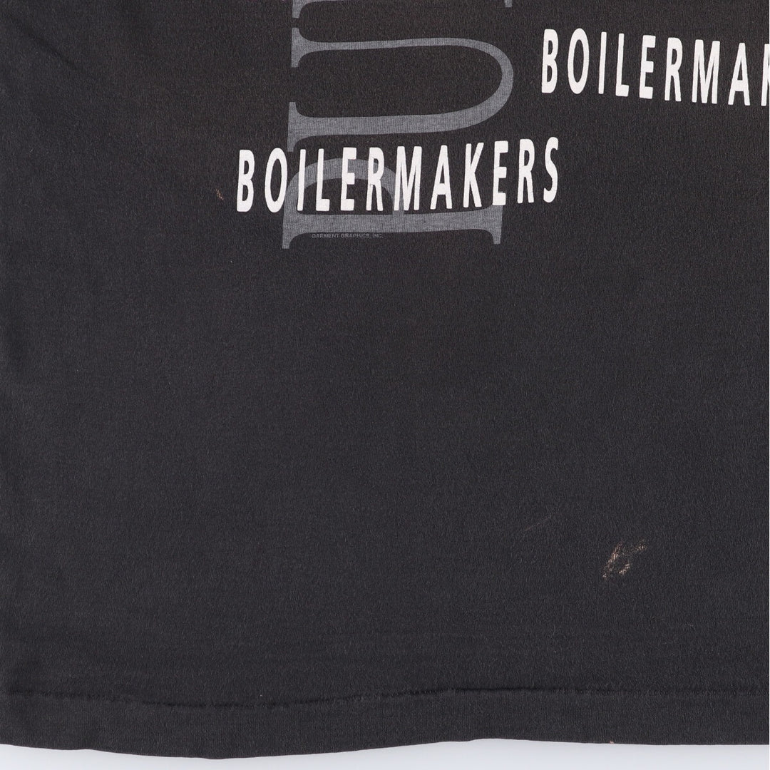 90'S Fruit of the Loom Purdue University College T-Shirt Made in USA Men's XL Vintage cotton black type Vintage Second Hand