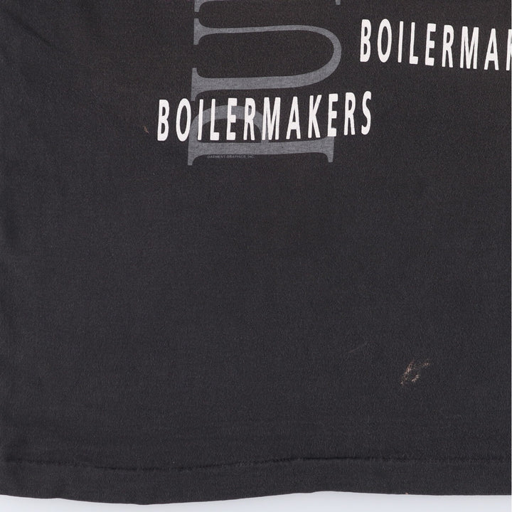 90'S Fruit of the Loom Purdue University College T-Shirt Made in USA Men's XL Vintage cotton black type Vintage Second Hand