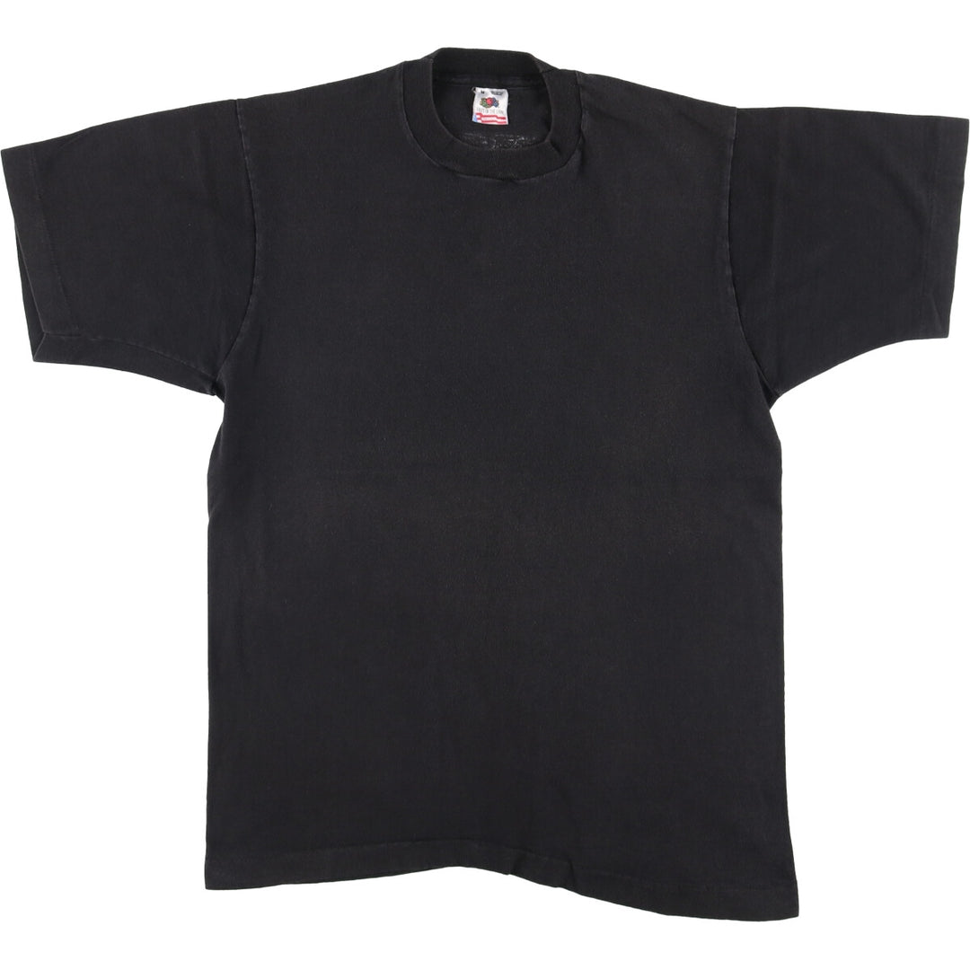 90'S Fruit of the Loom Back Print T-Shirt Made in USA Men's M Vintage cotton black type Vintage Second Hand