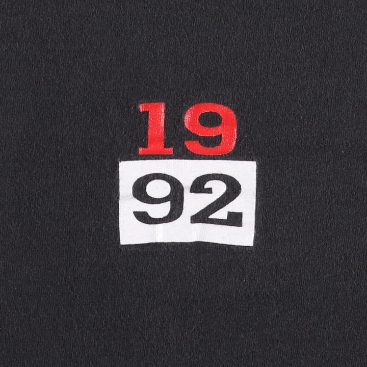 90'S Fruit of the Loom Back Print T-Shirt Made in USA Men's M Vintage cotton black type Vintage Second Hand