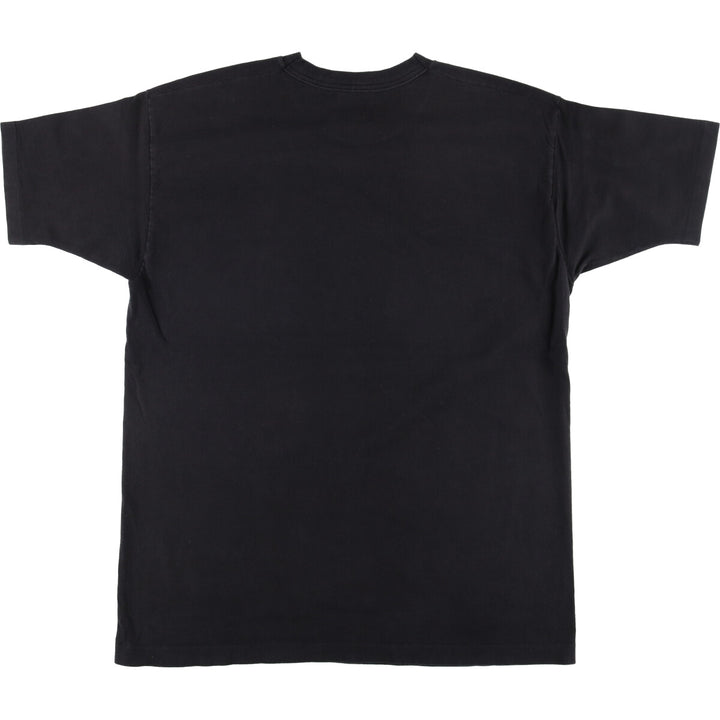 90'S Fruit of the Loom Message Print T-Shirt Made in USA Men's XL Vintage cotton black type Vintage Second Hand
