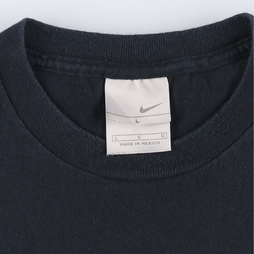 00'S Nike Sports Print T-shirt Men's Size L cotton black type Vintage Second Hand
