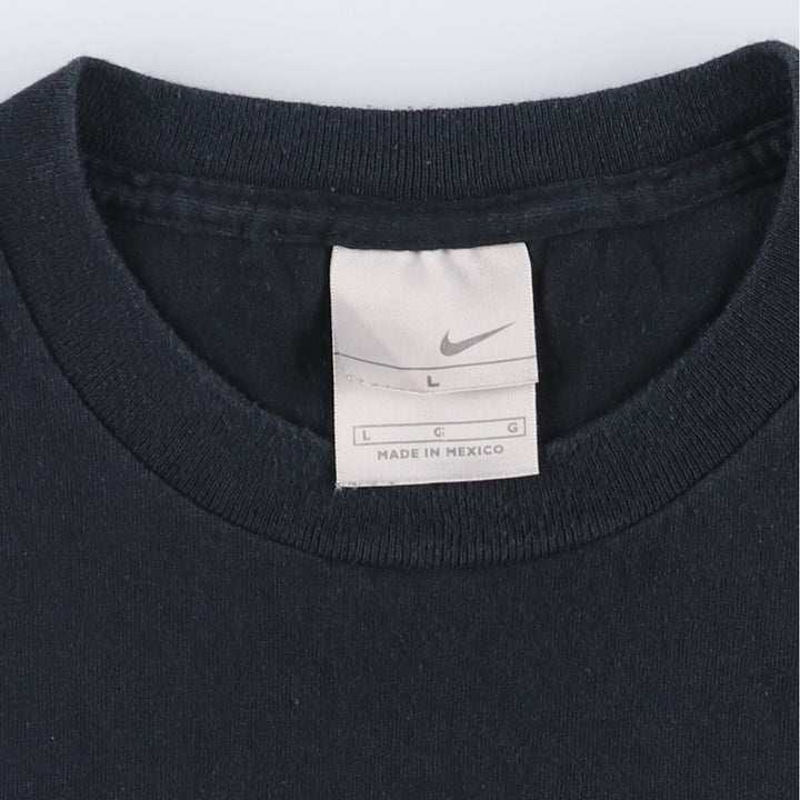 00'S Nike Sports Print T-shirt Men's Size L cotton black type Vintage Second Hand