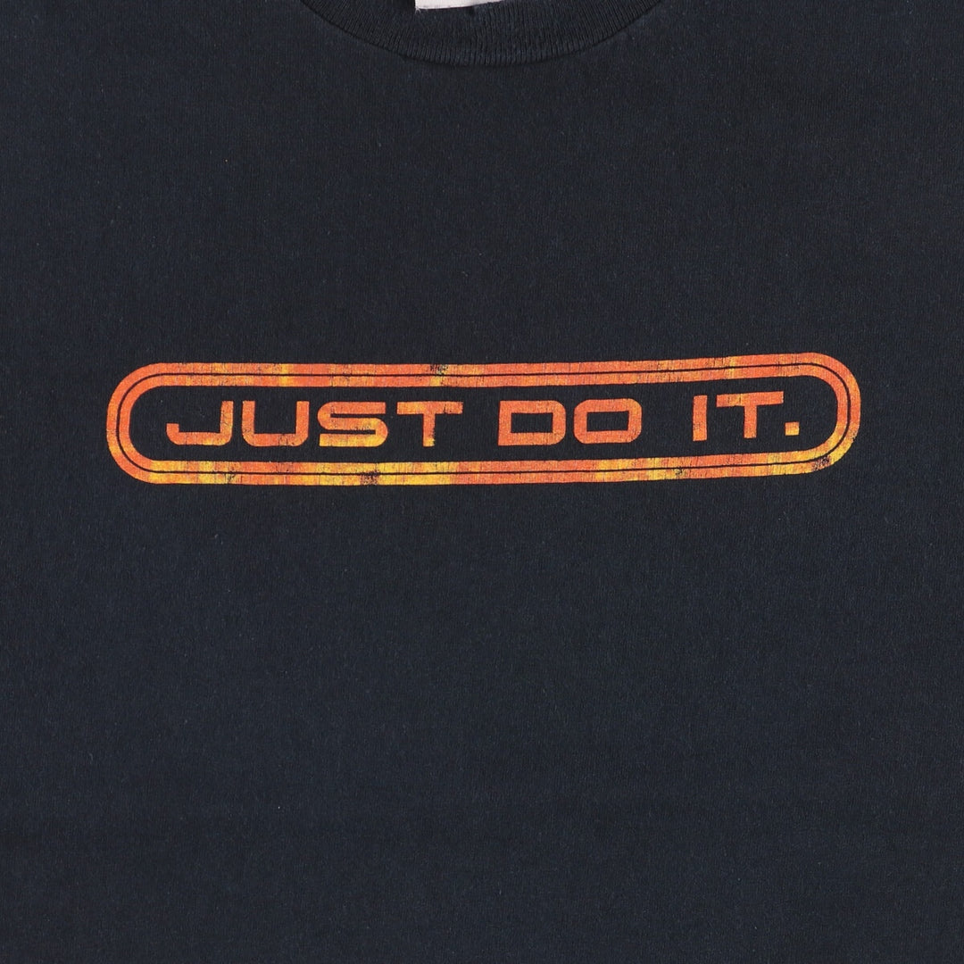 00'S Nike Sports Print T-shirt Men's Size L cotton black type Vintage Second Hand