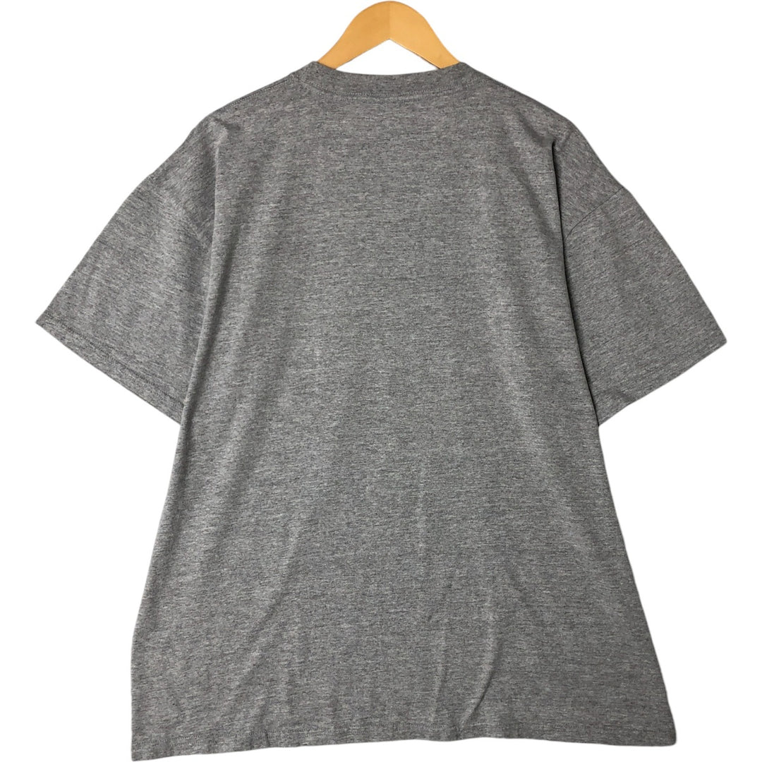 SHERRY Fish Pattern Animal Pattern Animal T-shirt Men's XL size cotton gray type Vintage Second Hand