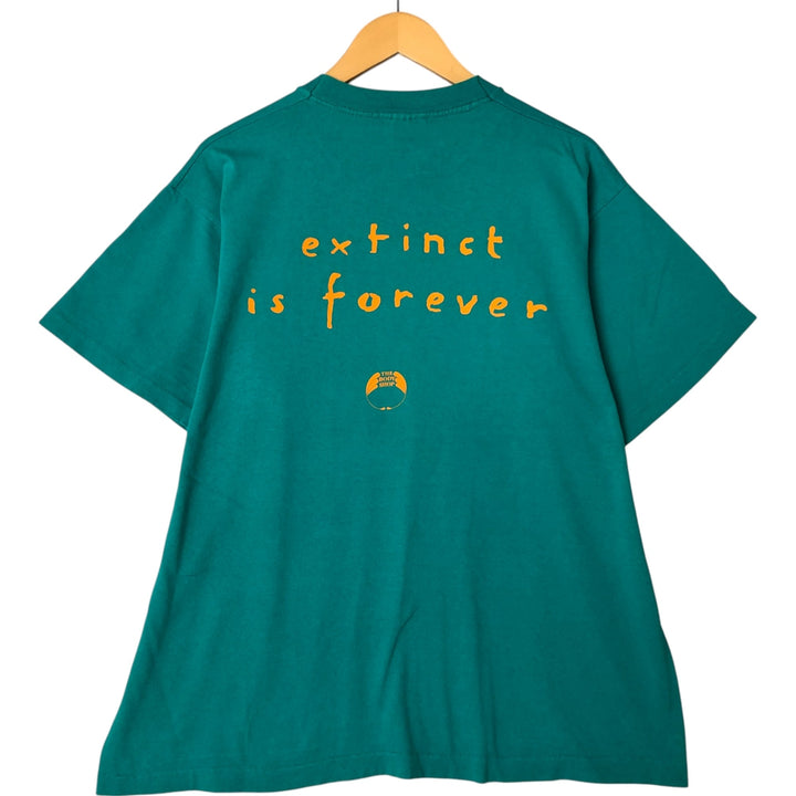 90'S Fruit of the Loom Message Print T-Shirt Men's XL Vintage cotton blue type Vintage Second Hand