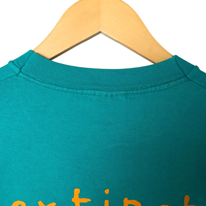 90'S Fruit of the Loom Message Print T-Shirt Men's XL Vintage cotton blue type Vintage Second Hand