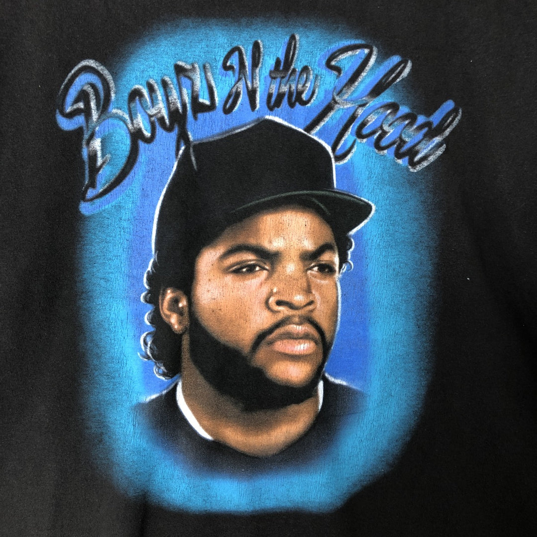 BOYZ N THE HOOD Boyz n the Hood Movie T-shirt Men's XL size unclear black type Vintage Second Hand
