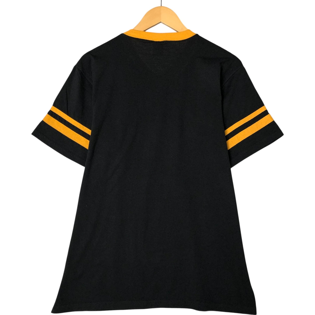 AUGUSTA AUGUSTA SPORTSWEAR V-neck message print T-shirt for men (approx. L) cotton black type Vintage Second Hand