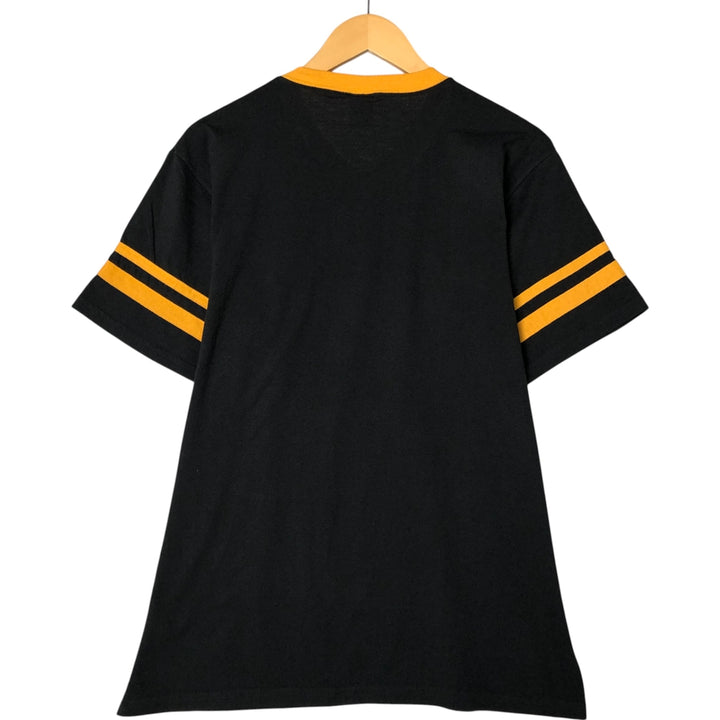 AUGUSTA AUGUSTA SPORTSWEAR V-neck message print T-shirt for men (approx. L) cotton black type Vintage Second Hand