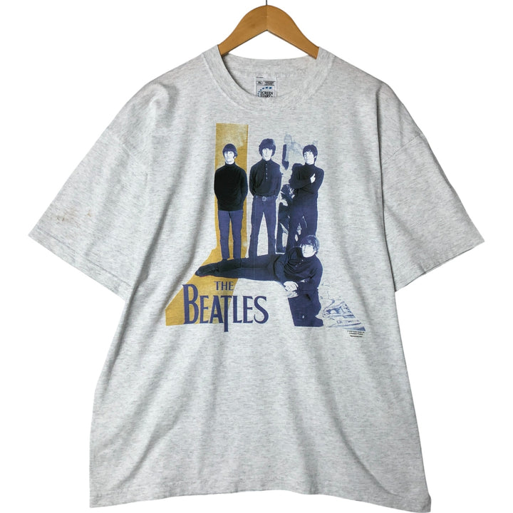 00'S Screen Stars SCREEN STARS THE BEATLES Beatles Band T-shirt Band T Men's XL equivalent cotton gray type Vintage Second Hand