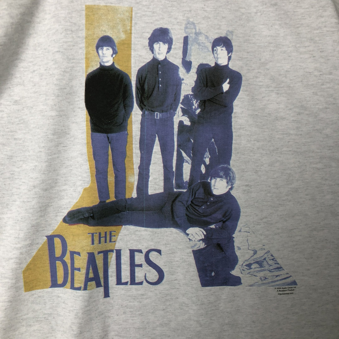 00'S Screen Stars SCREEN STARS THE BEATLES Beatles Band T-shirt Band T Men's XL equivalent cotton gray type Vintage Second Hand