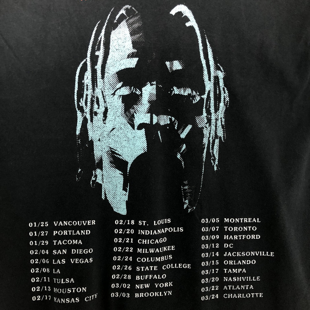 TRAVIS SCOTT Travis Scott Band T-shirt, Men's M size unclear black type Vintage Second Hand