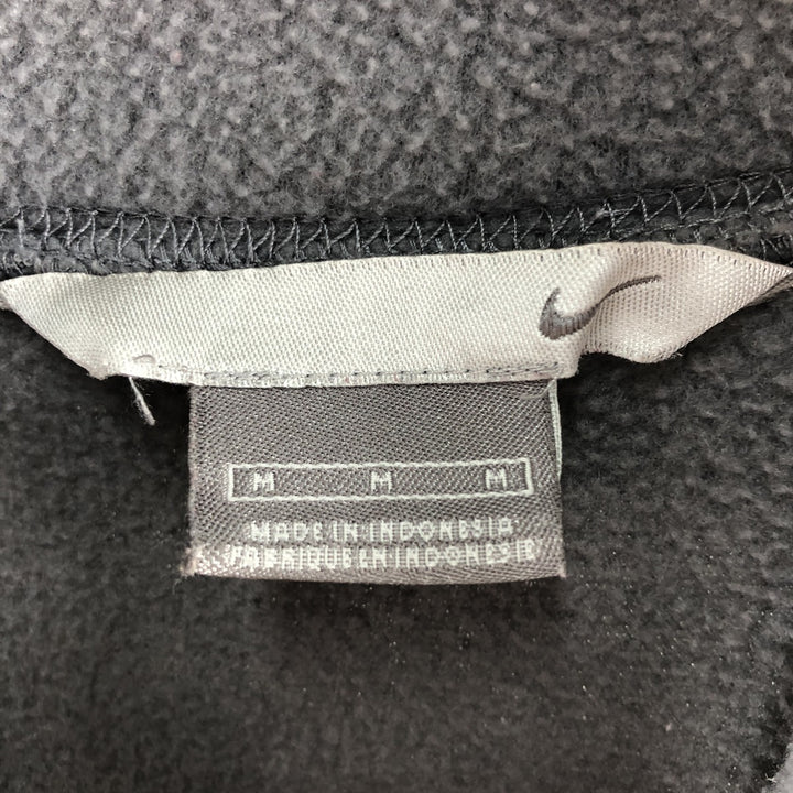 2000'S Nike fleece pullover hoodie, men's size M polyester gray type Vintage Second Hand