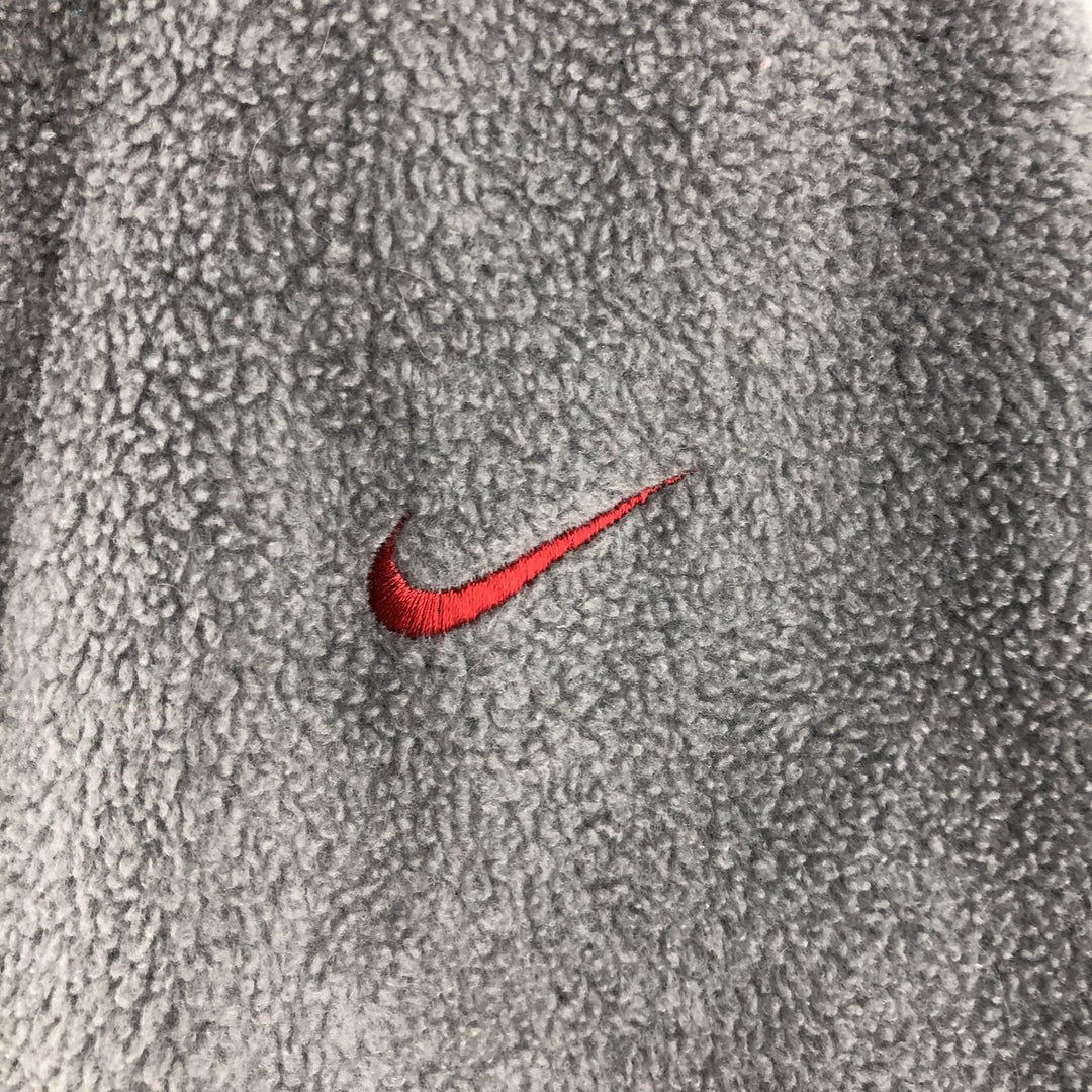 2000'S Nike fleece pullover hoodie, men's size M polyester gray type Vintage Second Hand