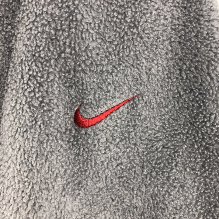 2000'S Nike fleece pullover hoodie, men's size M polyester gray type Vintage Second Hand