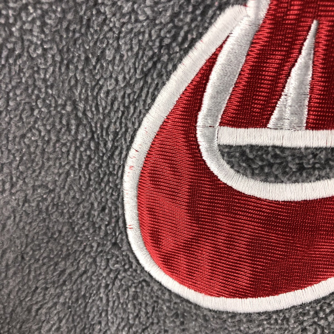 2000'S Nike fleece pullover hoodie, men's size M polyester gray type Vintage Second Hand