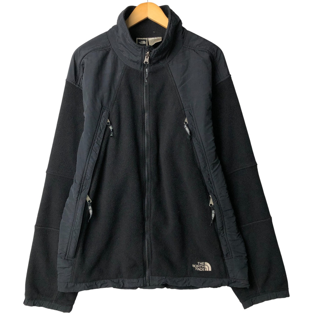 90'S The North Face Denali Jacket, Nylon and Fleece, Men's Size XL, Vintage polyester black type Vintage Second Hand