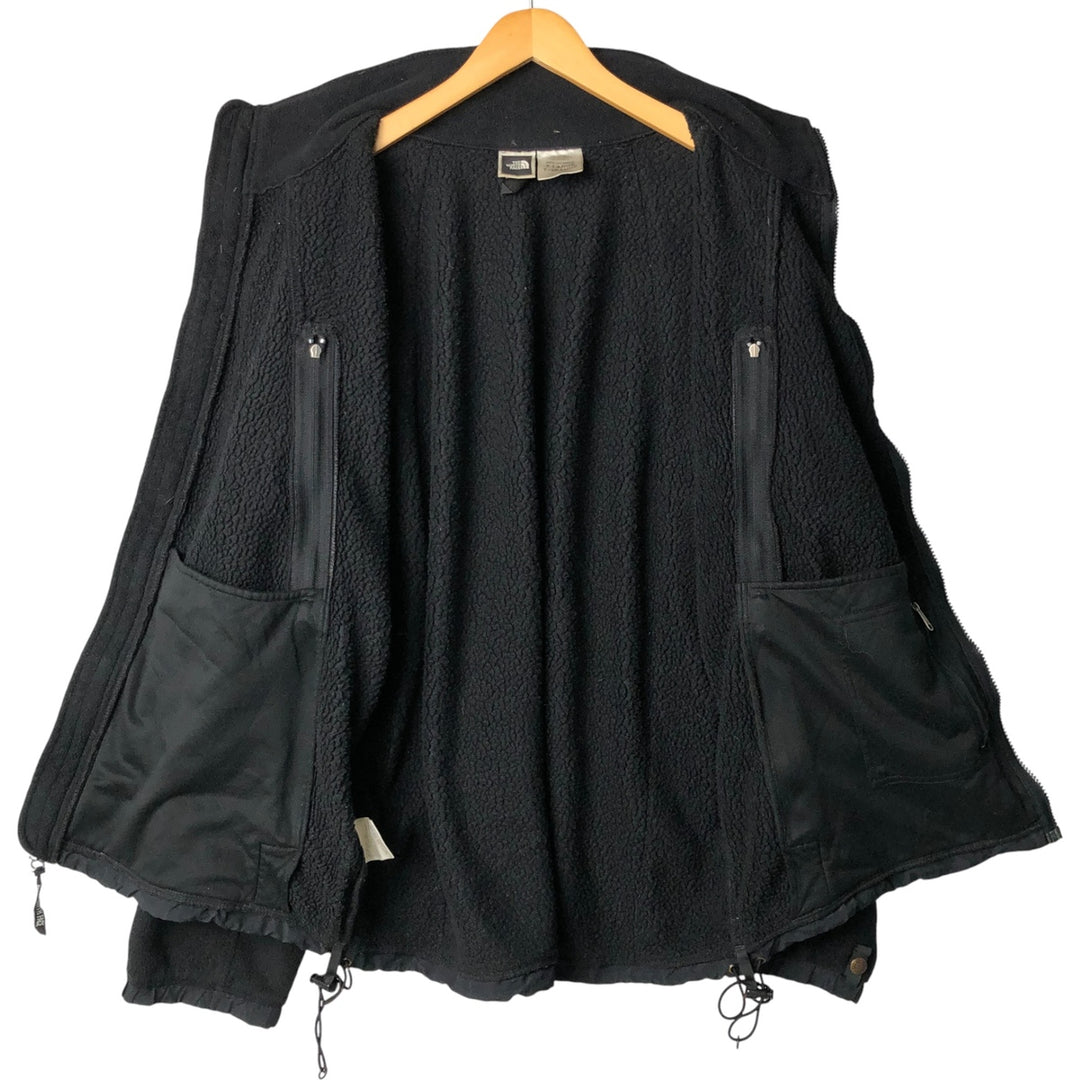 90'S The North Face Denali Jacket, Nylon and Fleece, Men's Size XL, Vintage polyester black type Vintage Second Hand