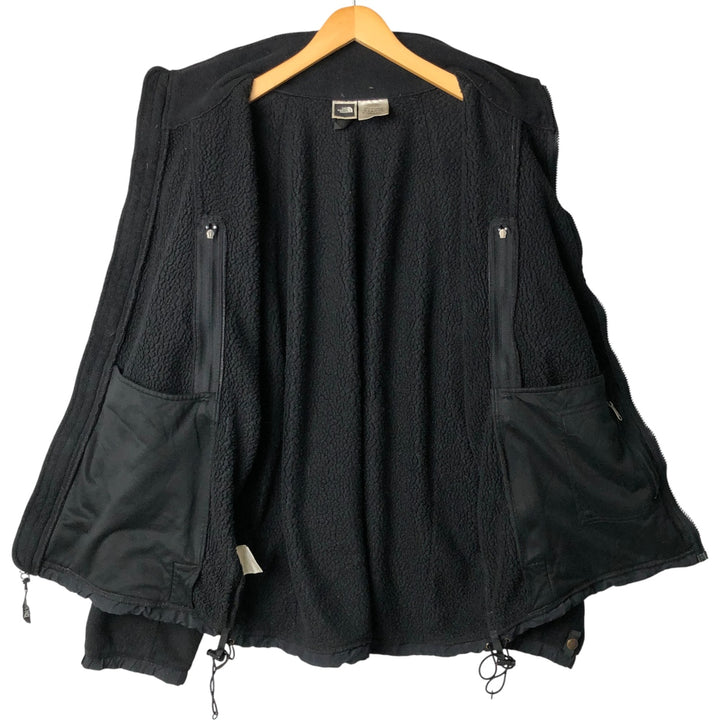 90'S The North Face Denali Jacket, Nylon and Fleece, Men's Size XL, Vintage polyester black type Vintage Second Hand