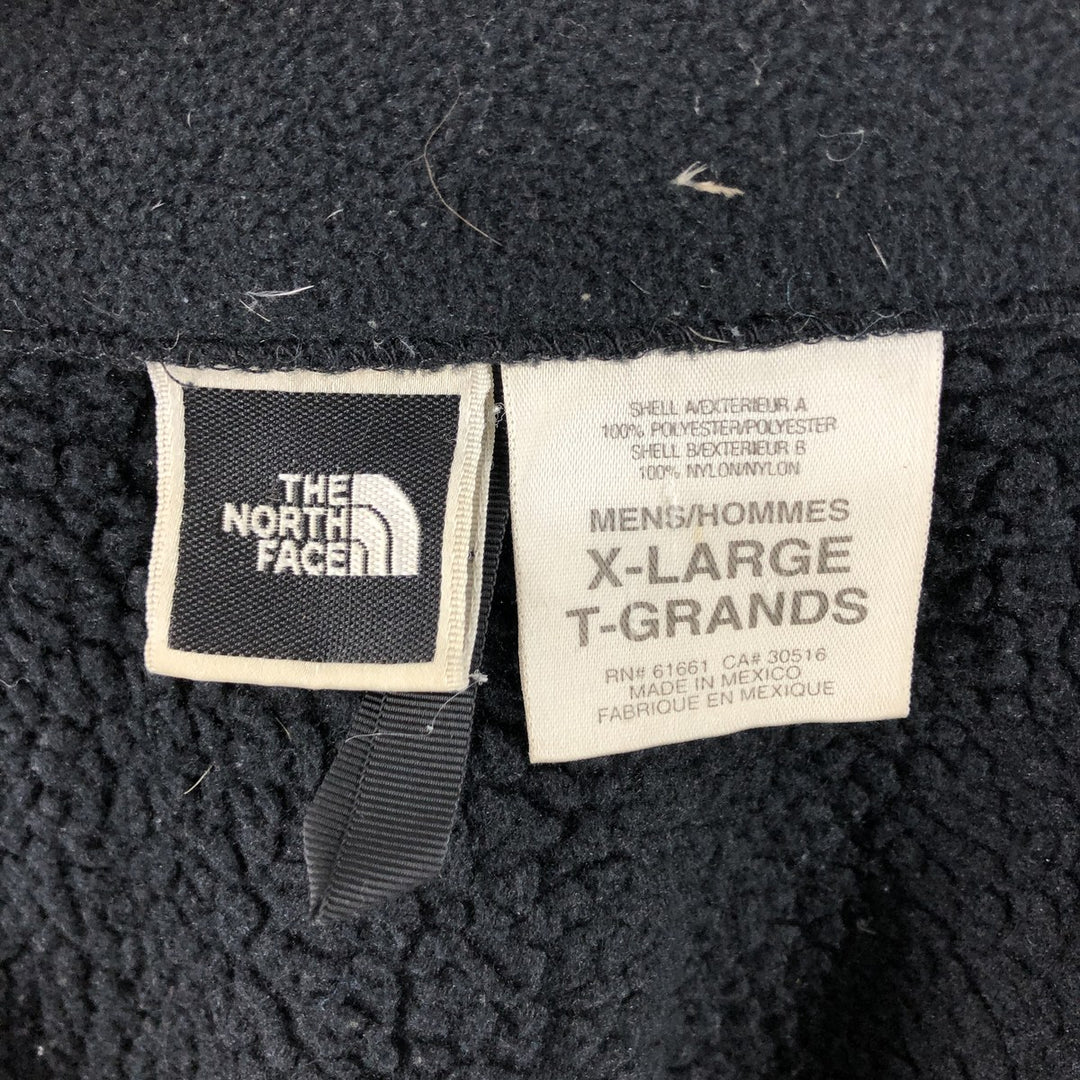 90'S The North Face Denali Jacket, Nylon and Fleece, Men's Size XL, Vintage polyester black type Vintage Second Hand