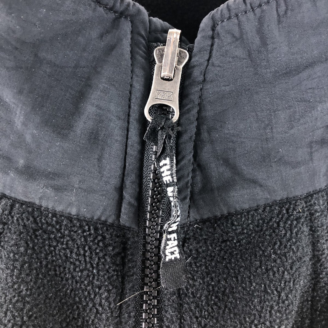 90'S The North Face Denali Jacket, Nylon and Fleece, Men's Size XL, Vintage polyester black type Vintage Second Hand