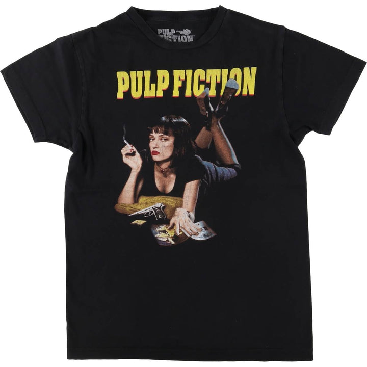 PULP FICTION Pulp Fiction Movie T-shirt Men's S size cotton black type Vintage Second Hand