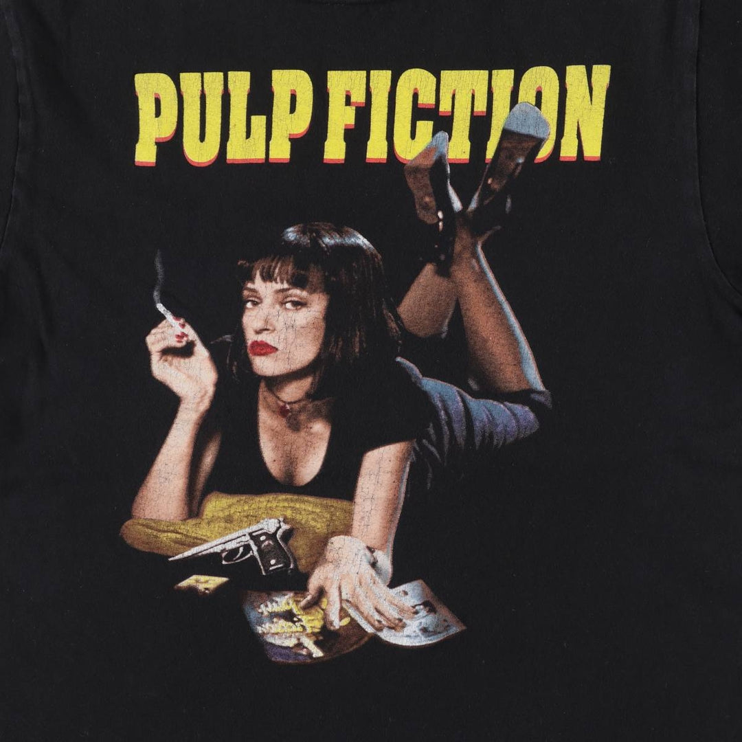 PULP FICTION Pulp Fiction Movie T-shirt Men's S size cotton black type Vintage Second Hand