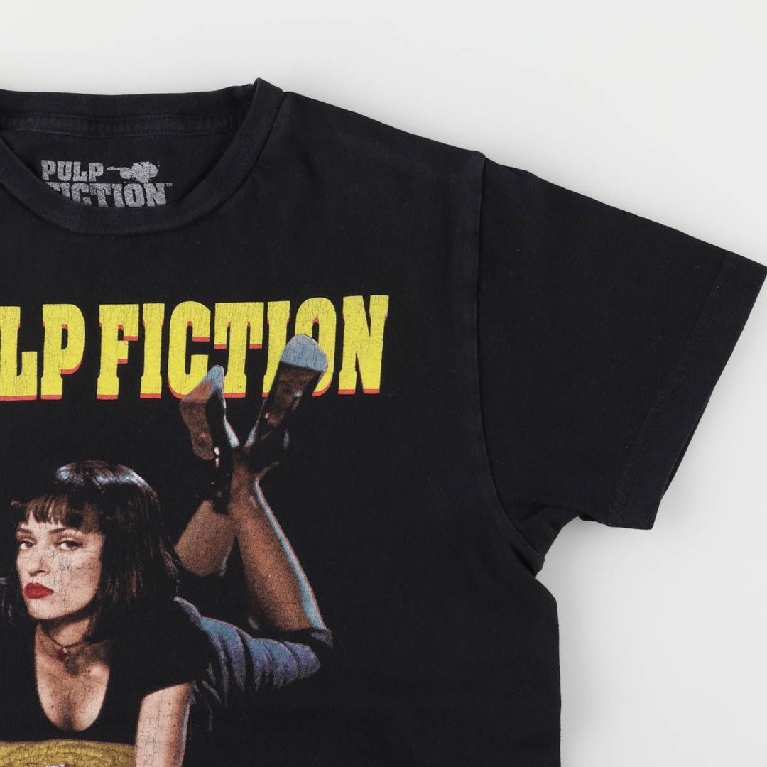 PULP FICTION Pulp Fiction Movie T-shirt Men's S size cotton black type Vintage Second Hand