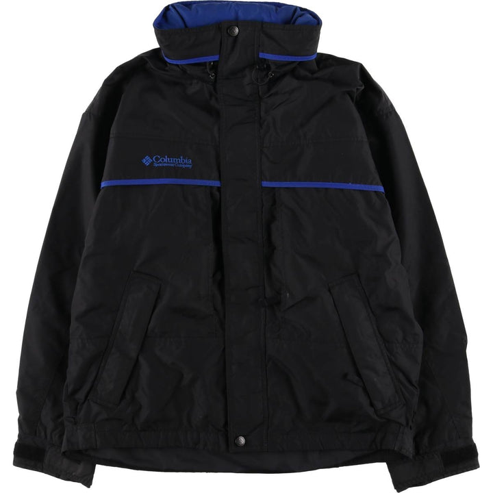 90s~00'S Columbia Logan Pass Mountain Jacket, Shell Jacket, Men's M size Nylon black type Vintage Second Hand