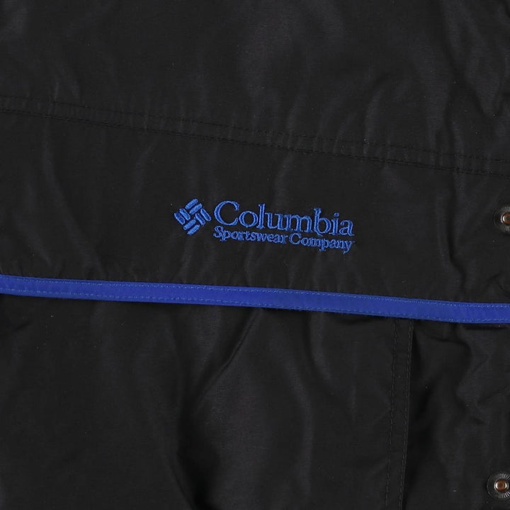 90s~00'S Columbia Logan Pass Mountain Jacket, Shell Jacket, Men's M size Nylon black type Vintage Second Hand