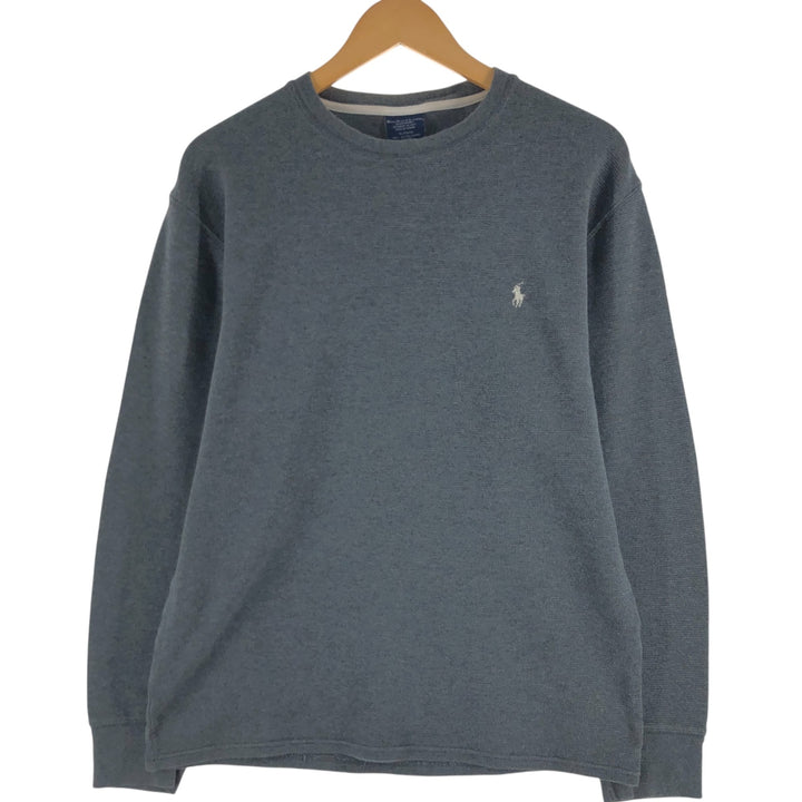 Ralph Lauren POLO RALPH LAUREN SLEEPWEAR Thermal Long T-shirt Waffle Men's XL cotton gray type Vintage Second Hand