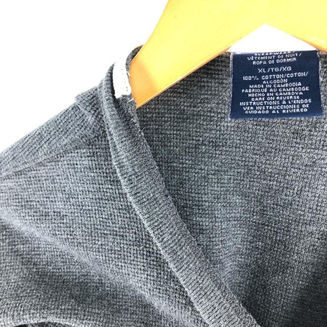 Ralph Lauren POLO RALPH LAUREN SLEEPWEAR Thermal Long T-shirt Waffle Men's XL cotton gray type Vintage Second Hand