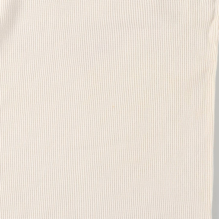 90'S Ralph Lauren CHAPS Thermal Long T-shirt Waffle Men's L Vintage cotton white type Vintage Second Hand