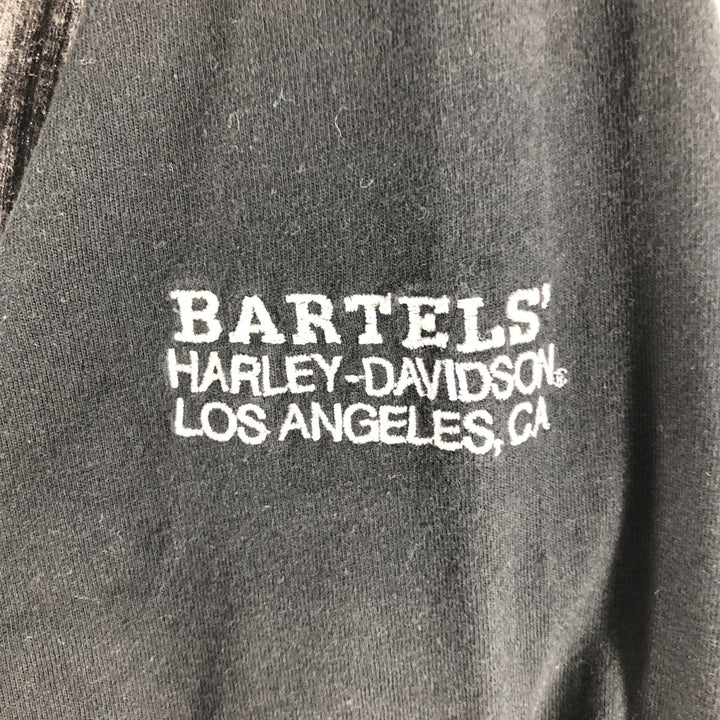 Harley-Davidson Raglan Thermal Long T-shirt, Waffle, Men's XXL cotton gray type Vintage Second Hand