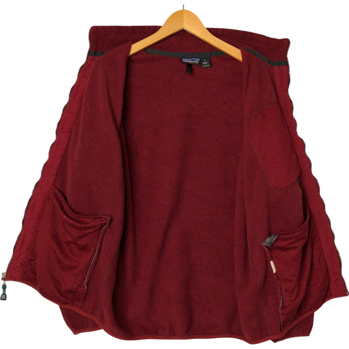 90'S Patagonia Synchilla Fleece Jacket (703510), Made in USA, Men's XL, Vintage polyester red type Vintage Second Hand