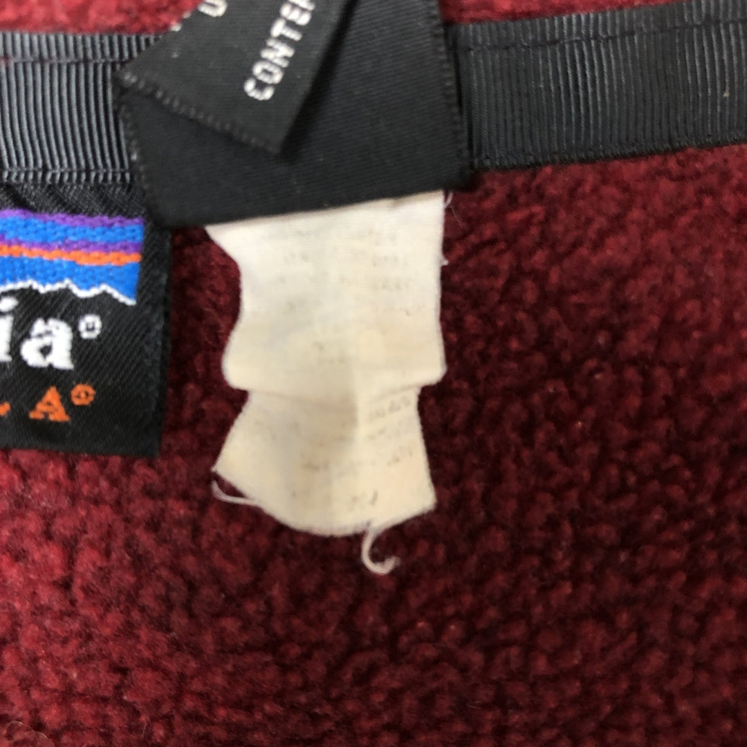 90'S Patagonia Synchilla Fleece Jacket (703510), Made in USA, Men's XL, Vintage polyester red type Vintage Second Hand