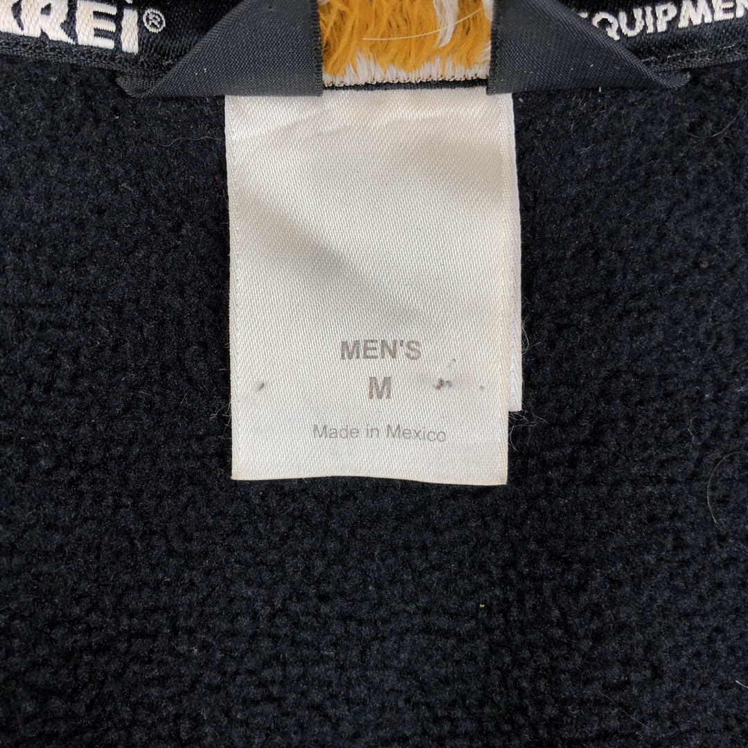 2000'S REI fleece jacket, men's size M polyester black type Vintage Second Hand