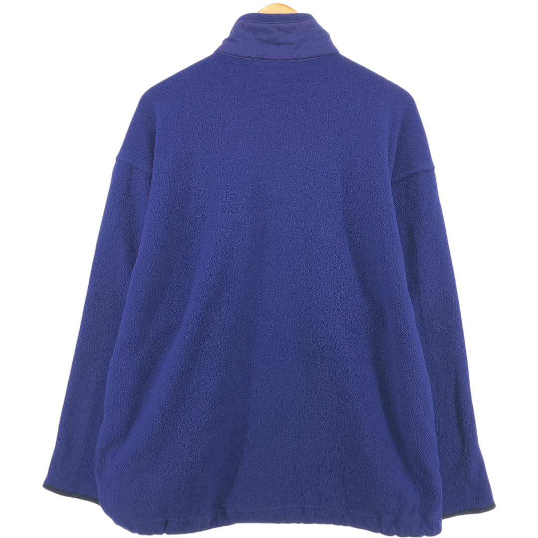 Vintage 80s-90'S Adidas half-zip fleece pullover, men's size L polyester purple type Vintage Second Hand